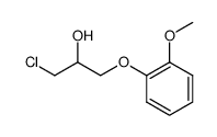1-chloro-3-(2-methoxyphenoxy)-2-propyl alcohol结构式