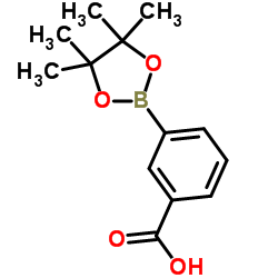 3-(4,4,5,5-Tetramethyl-1,3,2-dioxaborolan-2-yl)benzoic acid structure