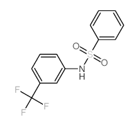Benzenesulfonamide,N-[3-(trifluoromethyl)phenyl]- Structure