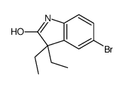 5-bromo-3,3-diethyl-1H-indol-2-one Structure