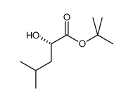 tert-Butyl L-2-hydroxy-4-methylpentanoate Structure