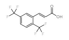 反式-2,5-双(三氟甲基)肉桂酸结构式