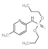 Phosphoramidothioicacid, (5-methyl-2-pyridyl)-, O,O-dipropyl ester (7CI,8CI) Structure