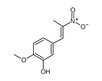 1-(3-羟基-4-甲氧基苯基)-2-硝基丙烯结构式