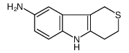 1,3,4,5-四氢硫代吡喃并[4,3-b]吲哚-8-胺结构式