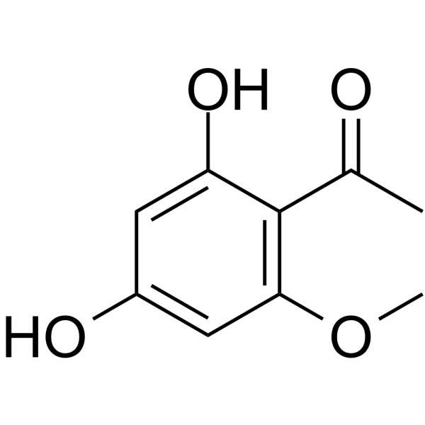 2’,4’-二羟基-6’-甲氧基苯乙酮结构式