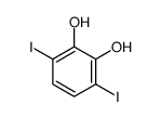 1,2-Benzenediol, 3,6-diiodo-结构式