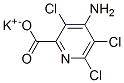 4-Amino-3,5,6-trichloropicolinic acid potassium salt Structure
