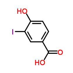 4-Hydroxy-3-iodobenzoic acid Structure