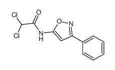 2,2-Dichloro-N-(3-phenyl-5-isoxazolyl)acetamide Structure