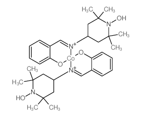 Cobalt,bis[4-[[(2-hydroxyphenyl)methylene]amino]-2,2,6,6-tetramethyl-1-piperidinyloxyato-N4,O4]-(9CI) Structure