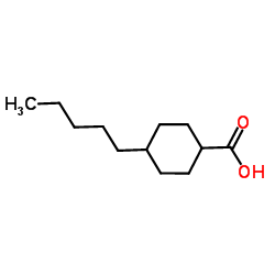 反-4-正戊基环己甲酸结构式