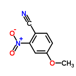 2-硝基-4-甲氧基苯腈结构式