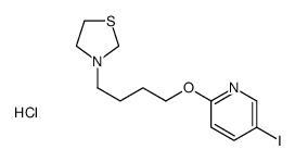 3-[4-(5-iodopyridin-2-yl)oxybutyl]-1,3-thiazolidine,hydrochloride Structure