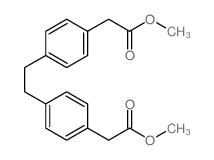 methyl 2-[4-[2-[4-(methoxycarbonylmethyl)phenyl]ethyl]phenyl]acetate结构式