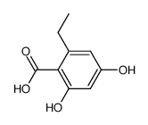 2,4-Dihydroxy-6-aethyl-benzoesaeure结构式
