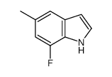7-Fluoro-5-methyl-1H-indole Structure
