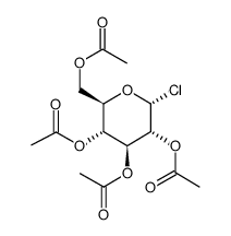氯化2,3,4,6-四-O-乙酰基-ALPHA-D-葡萄糖结构式