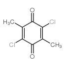 2,5-Cyclohexadiene-1,4-dione,2,5-dichloro-3,6-dimethyl- Structure