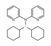 N-dicyclohexylphosphanyl-N-pyridin-2-ylpyridin-2-amine结构式