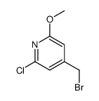 4-(Bromomethyl)-2-chloro-6-methoxypyridine Structure