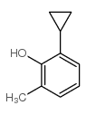 2-环丙基-6-甲基苯酚结构式