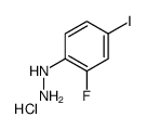 (2-fluoro-4-iodophenyl)hydrazine,hydrochloride Structure