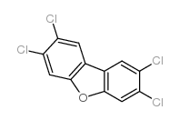 2,3,7,8-Tetrachlorodibenzofuran structure