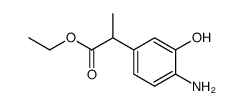 ethyl 2-(3-hydroxy-4-aminophenyl)-propionate结构式