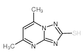 5,7-二甲基-[1,2,4]噻唑并[1,5-a]嘧啶-2-氢硫化物结构式