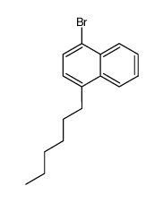 1-bromo-4-hexylnaphthalene结构式