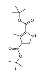 ditert-butyl 3-methyl-1H-pyrrole-2,4-dicarboxylate结构式