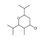 4-chloro-3-methyl-2,6-di(propan-2-yl)oxane Structure