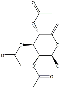 Methyl 2-O,3-O,4-O-triacetyl-6-deoxy-β-D-xylo-5-hexenopyranoside picture