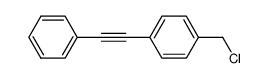 4-(phenylethynyl)-benzyl chloride Structure