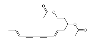 (-)-11,13-diacetoxy-trideca-2,8-diene-4,6-diyne结构式