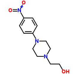 2-[4-(4-硝基苯基)哌嗪]-1-乙醇结构式