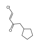4-chloro-1-cyclopentylbut-3-en-2-one结构式