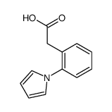 acide 2-(1-pyrrolyl)phenyl acetique结构式