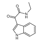 N-ethyl-2-(1H-indol-3-yl)-2-oxoacetamide结构式