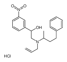 1-(3-nitrophenyl)-2-[4-phenylbutan-2-yl(prop-2-enyl)amino]ethanol,hydrochloride结构式
