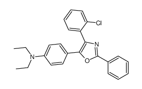 4-[4-(2-氯苯基)-2-苯基恶唑-5-基]-N,N-二乙基苯胺结构式
