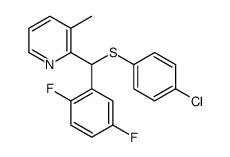2-[(4-chlorophenyl)sulfanyl-(2,5-difluorophenyl)methyl]-3-methylpyridine Structure
