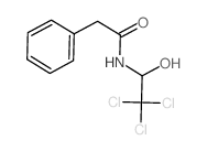 Benzeneacetamide,N-(2,2,2-trichloro-1-hydroxyethyl)-结构式
