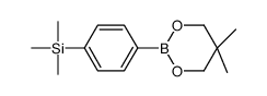 2-(4-(trimethylsilyl)phenyl)-5,5-dimethyl-1,3,2-dioxaborinane Structure