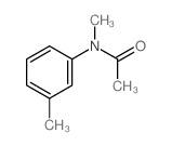 Acetamide, N-methyl-N-(3-methylphenyl)- Structure