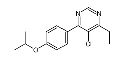 5-chloro-4-ethyl-6-(4-propan-2-yloxyphenyl)pyrimidine Structure