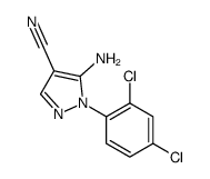 5-氨基-1-(2,4-二氯苯基)-1H-吡唑-4-甲腈结构式