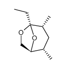 [1S,2S,4R,5R,(-)]-5-Ethyl-2,4-dimethyl-6,8-dioxabicyclo[3.2.1]octane Structure