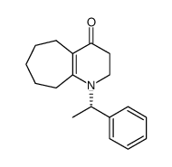 1-((S)-1-Phenyl-ethyl)-1,2,3,5,6,7,8,9-octahydro-cyclohepta[b]pyridin-4-one结构式